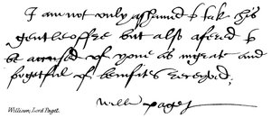 William, Lord Paget af English School