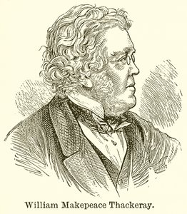 William Makepeace Thackeray af English School