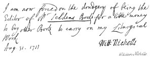 William Nicholls af English School