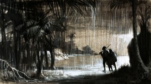 William Paterson hjalp med at grundlægge en ny handelskoloni på landtangen i Panama (gouache på papir) af English School