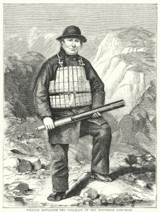 William Rowlands, der Steuermann des Holyhead-Rettungsbootes von English School