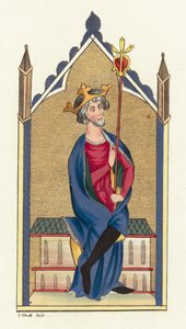 William Rufus (farvet gravering) af English School