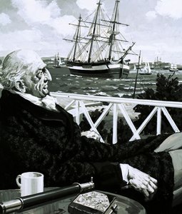 William Turner sad i timevis og så sejlskibene sejle forbi af English School