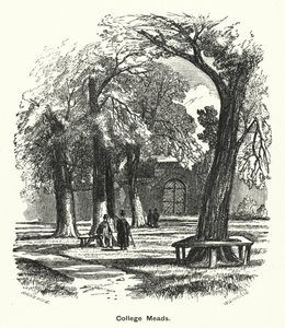 Winchester College: College Meads (gravering) af English School