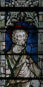 Window Ew forestillende St. Andrew af English School