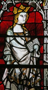 Window Ew forestillende St Catherine af English School