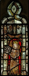 Window Ew forestillende St Catherine af English School