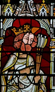 Window Ew forestillende St Edmund af English School