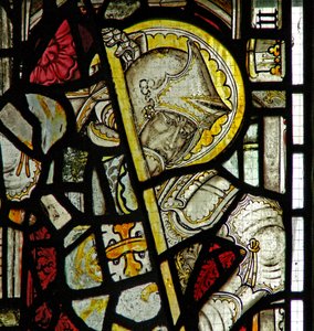 Window Ew forestillende St. George af English School
