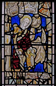Window Ew forestillende St Mary Cleopas, Alphaeus og deres børn af English School