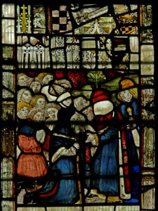 Vindue S4 viser Jakob, familie og farao af English School