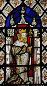 Window Sa, der forestiller Edvard Bekenderen (eller Edvard III?) af English School