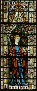 Vindue c6, der forestiller St. John af English School