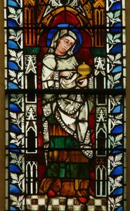 Vindue forestillende Maria Magdalene af English School