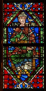 Vindue, der viser en genealogisk figur: Nathan af English School