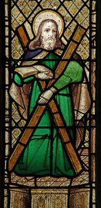 Vindue n2, der forestiller St. Andrew af English School