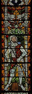 Vindue n4, der forestiller Gilbert III de Clare af English School