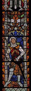Vindue s4 viser Gilbert II de Clare af English School