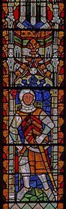 Vindue s4 forestiller William Lord de la Zouche af English School