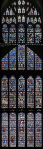 Vindue w15, der viser St Cuthbert-vinduet af English School