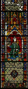 Vindue w40 forestillende Sankt Peter af English School