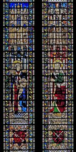 Vindue w71 forestillende Sankt Peter og Sankt Paul af English School