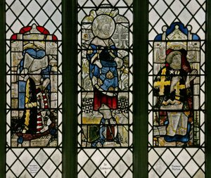 Vindue w8 forestillende St Edmund af English School