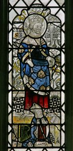Vindue w8 forestillende St Edmund af English School