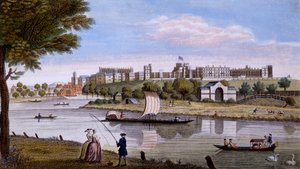 Windsor Castle fra den anden side af Themsen, ca. 1760
