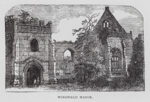 Wingfield Manor (gravering) af English School