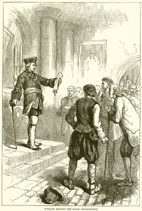 Winslow læste den kongelige proklamation af English School
