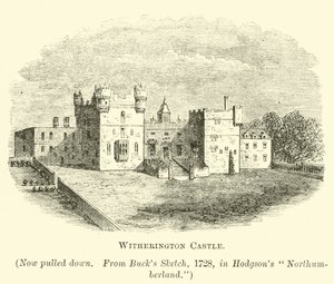 Witherington Castle  af English School
