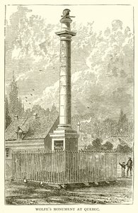 Wolfes Monument i Quebec af English School