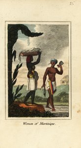 Kvinder fra Martinique, Antiller, Vestindien af English School