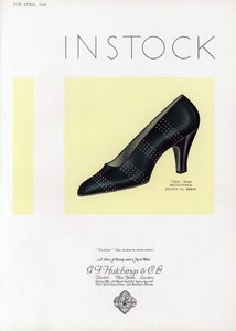Reklame for damesko, 1930