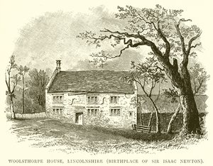 Woolsthorpe House, Lincolnshire (fødested for Sir Isaac Newton)