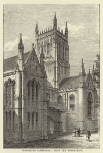Worcester Cathedral, fra nordøst af English School
