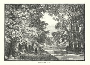 Worcester Park (indgravering) af English School