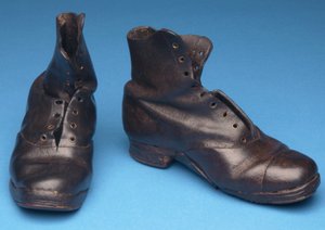 Arbejdsstøvler, ca. 1900 (læder) af English School