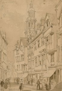 Wych Street, London (wc på papir) af English School