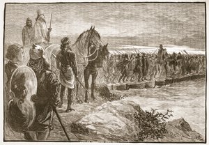 Xerxes krydser Hellespont af English School