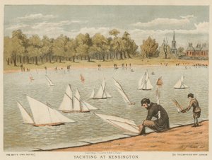Yachting i Kensington Gardens af English School