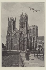 York Minster (litho) af English School