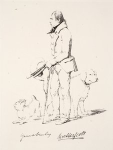 Med venlig hilsen Walter Scott (pen og blæk) af English School