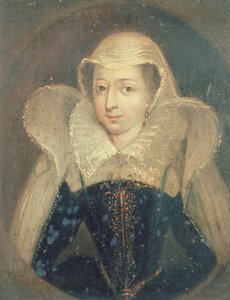 Portræt af Anne Boleyn (1507-35) (tempera på panel)