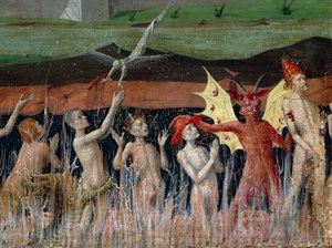 Skærsilden, detalje fra Coronation of the Virgin Altertavle