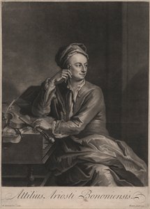 Attilus Ariosti Bononiensis, graveret af John Simon (1675-1751), 1719 (mezzotint)