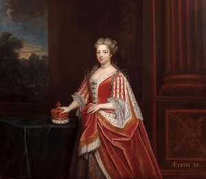 Portræt af dronning Caroline Wilhelmina af Brandenburg-Ansbach som prinsesse af Wales, 1720