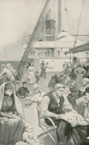 Underholdning om bord på et udvandrerskib af Enoch Ward