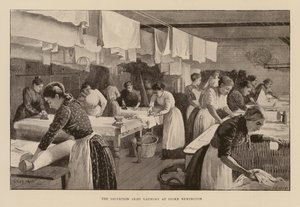 Frelsens Hærs vaskeri i Stoke Newington (gravering) af Enoch Ward